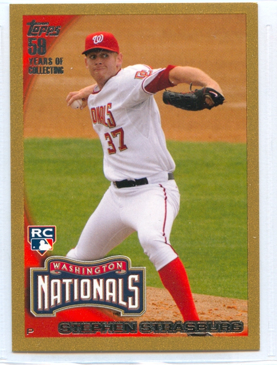 2010 Topps Gold #661 Stephen Strasburg UPD