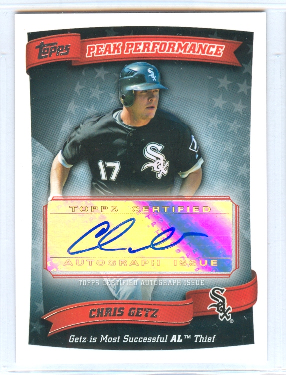 2010 Topps Peak Performance Autographs #CGE Chris Getz C2