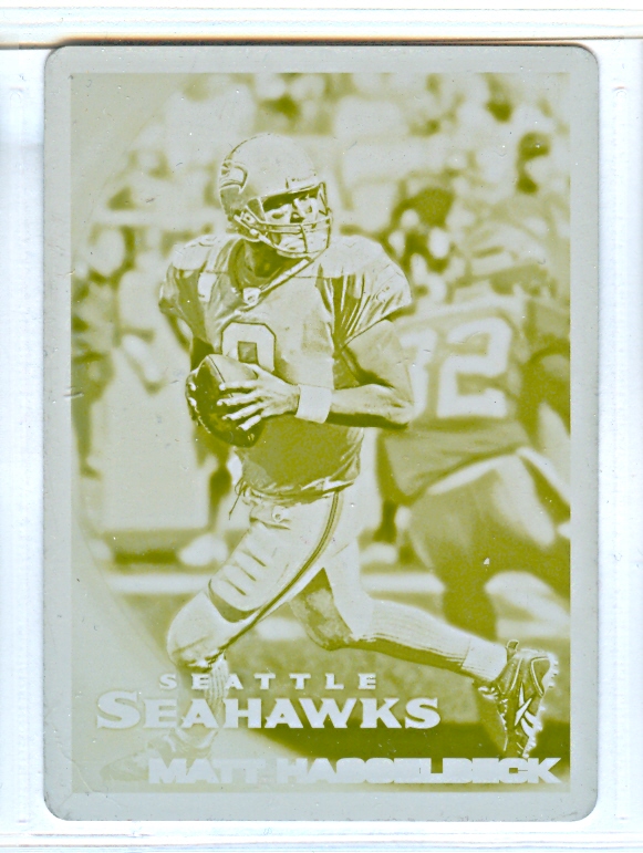 2010 Topps Printing Plates Yellow #342 Matt Hasselbeck