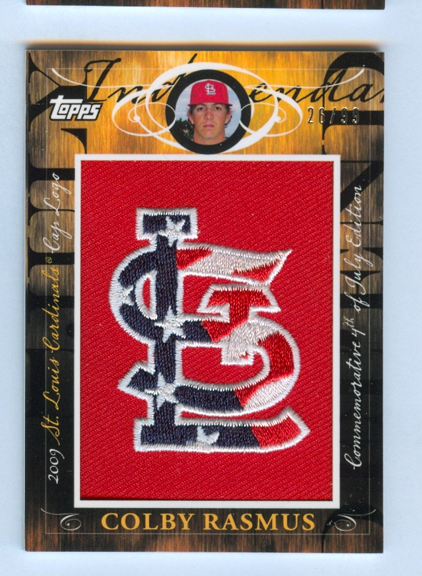 2010 Topps Manufactured Hat Logo Patch #MHR229 Colby Rasmus