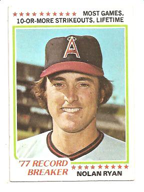 1978 Topps #6 Nolan Ryan RB