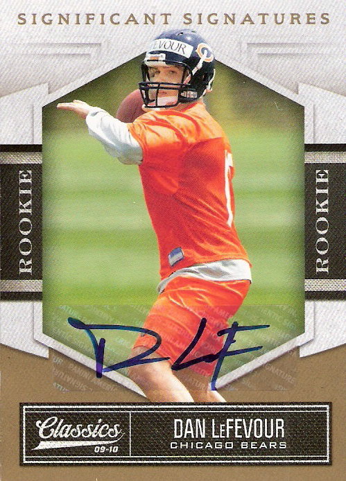 2010 Classics Significant Signatures Gold #126 Dan LeFevour/499