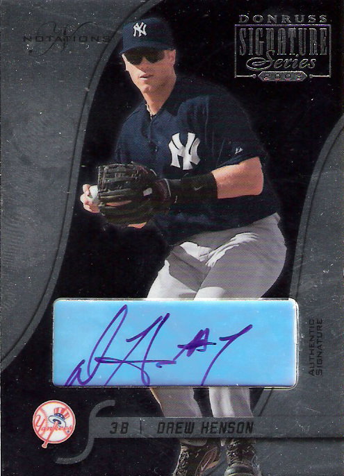 2003 Donruss Signature Autographs Notations #62C Drew Henson DH #7/73