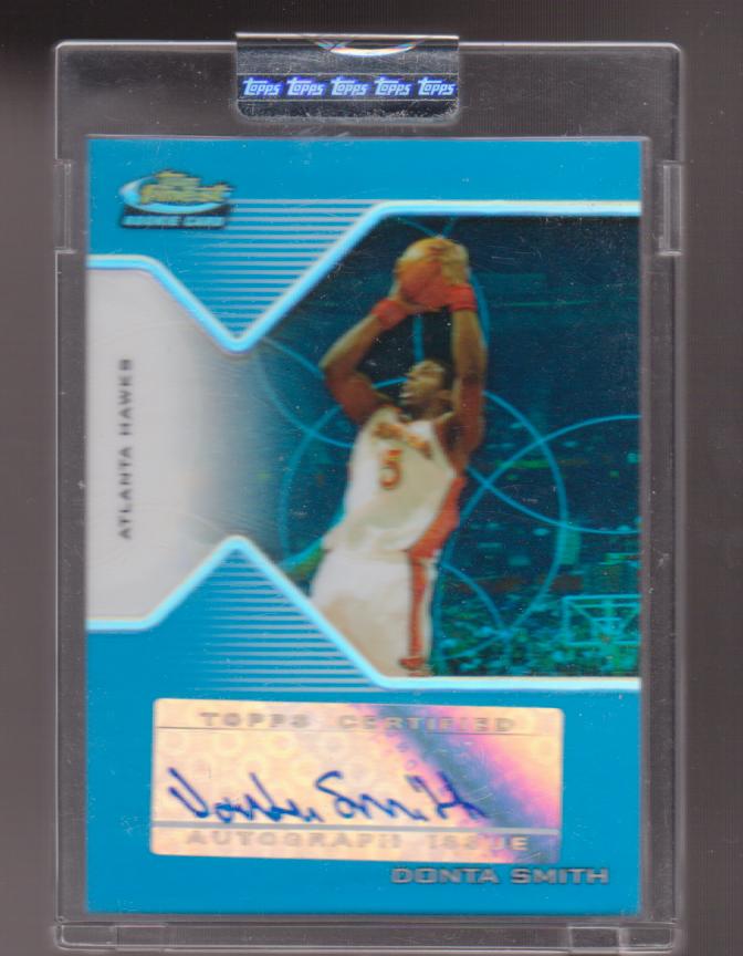 2004-05 Finest Refractors Blue #182 Donta Smith AU