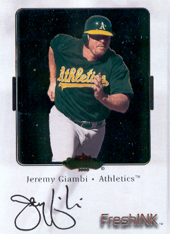 2000 Fleer Showcase Fresh Ink #16 Jeremy Giambi