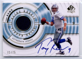 2008 SP Authentic Retro Rookie Jerseys Autographs #RRTR Tony Romo
