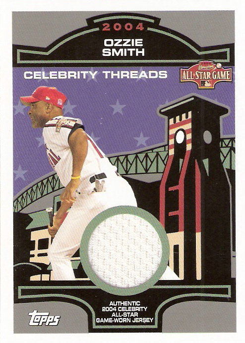 2005 Topps Celebrity Threads Jersey Relics #OS Ozzie Smith