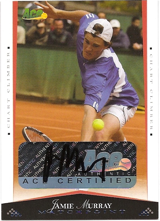 2008 Ace Authentic Match Point Autographs #40 Jamie Murray