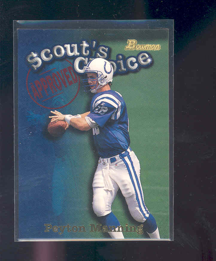 1998 Bowman Scout's Choice #SC1 Peyton Manning
