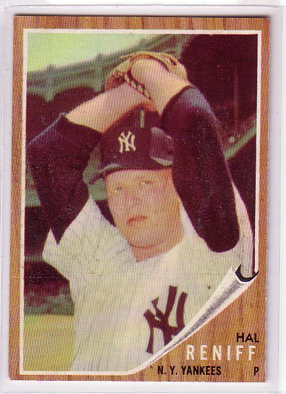 1962 Topps #139C Hal Reniff Pitching
