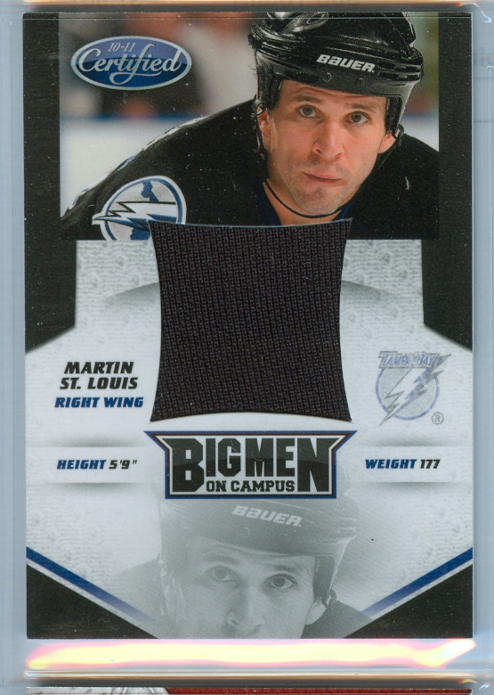 2010-11 Certified Big Men On Campus Jerseys #13 Martin St. Louis