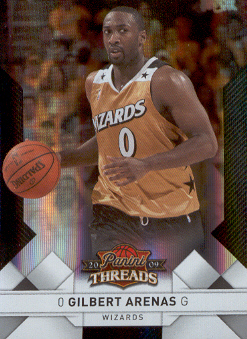 2009-10 Panini Threads Century Proof Silver #38 Gilbert Arenas