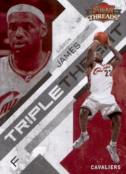2009-10 Panini Threads Triple Threat #1 LeBron James