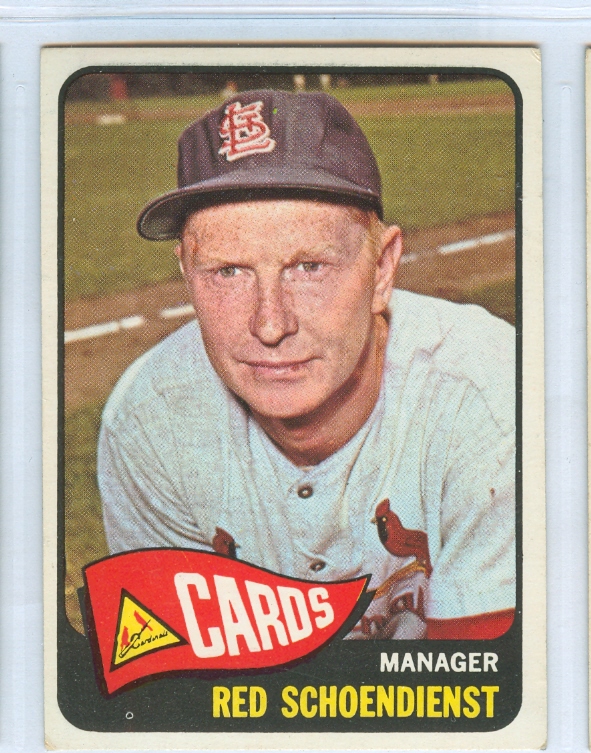 1965 Topps #556 Red Schoendienst MG SP