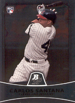 2010 Bowman Platinum #23 Carlos Santana RC