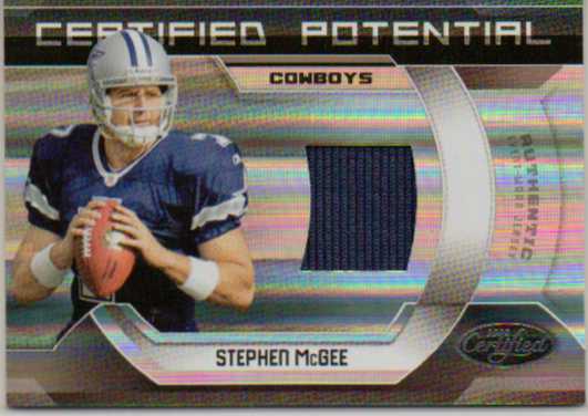 2009 Certified Certified Potential Materials #6 Stephen McGee
