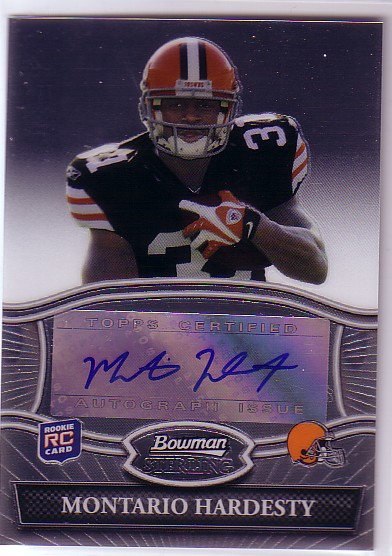 2010 Bowman Sterling #BSAMH Montario Hardesty AU B