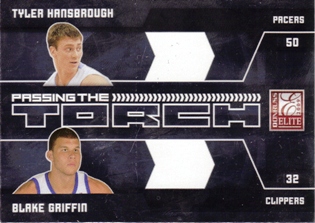 2009-10 Donruss Elite Passing the Torch #11 Tyler Hansbrough/Blake Griffin