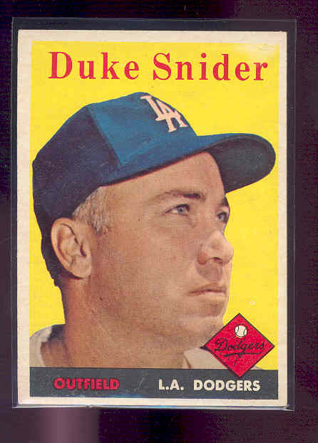1958 Topps #88 Duke Snider Dodgers EX-MT (01)