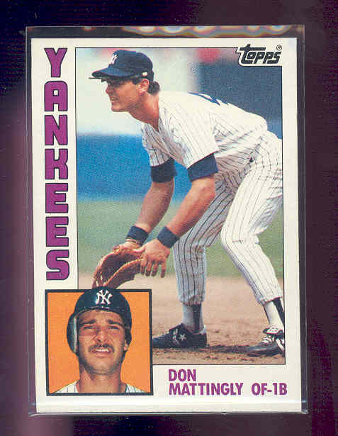 1984 Topps #8 Don Mattingly rc Rookie Card NM (01)