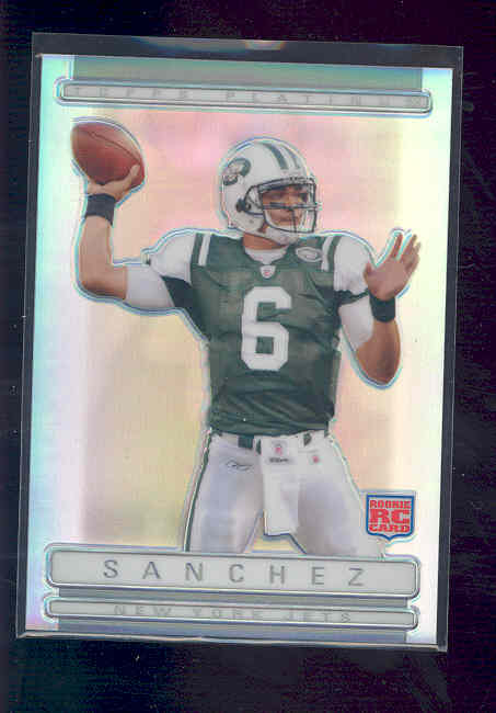 2009 Topps Platinum Rookie Refractors #133 Mark Sanchez /999 rc Rookie Card NM-MT (01)