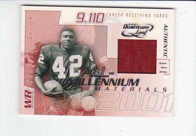 2001 Quantum Leaf All-Millennium Materials #AMAT14 Charley Taylor