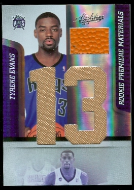 2009-10 Absolute Memorabilia Rookie Materials Jumbo Jersey Numbers Basketball #166 Tyreke Evans