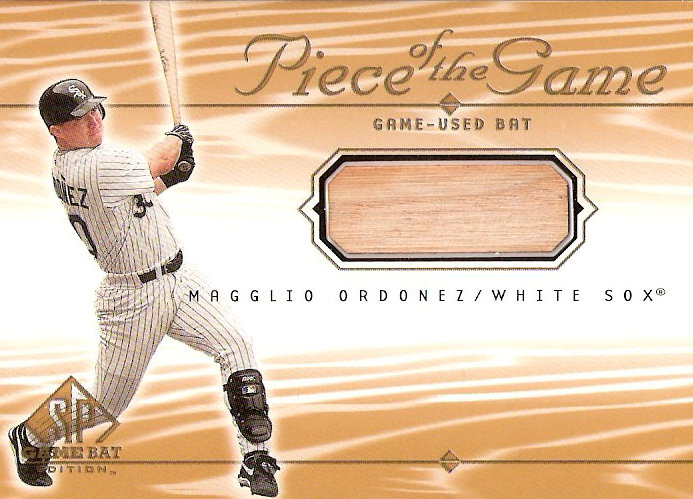 2001 SP Game Bat Edition Piece of the Game #MO Magglio Ordonez