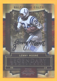 2009 Playoff Contenders Legendary Contenders Autographs #60 Lenny Moore