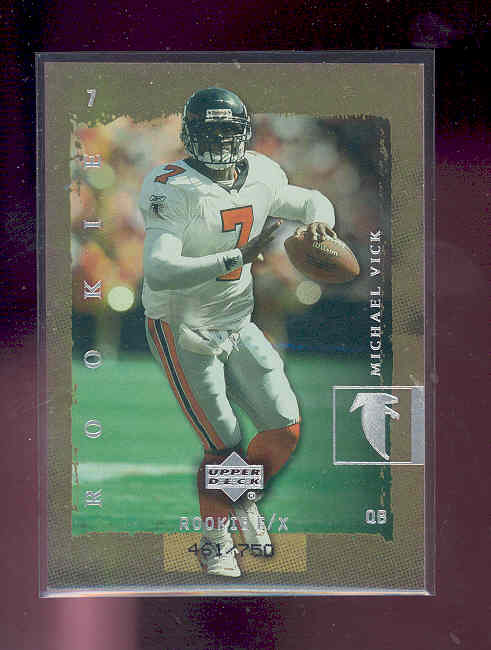 2001 Upper Deck Rookie F/X #301F Michael Vick F/X RC
