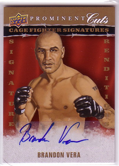 2009 Upper Deck Prominent Cuts Cage Fighter Signature Renditions #CFSRBV Brandon Vera