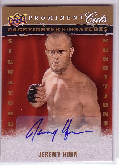 2009 Upper Deck Prominent Cuts Cage Fighter Signature Renditions #CFSRJH Jeremy Horn