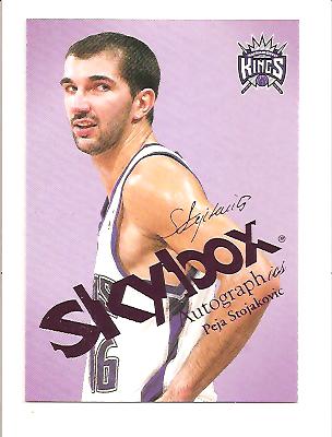 2003-04 SkyBox Autographics Insignia Purple #20 Peja Stojakovic