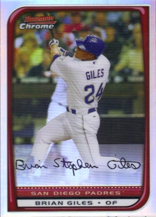 2008 Bowman Chrome Refractors #61 Brian Giles