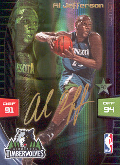 2009-10 Adrenalyn XL Extra Signature #16 Al Jefferson
