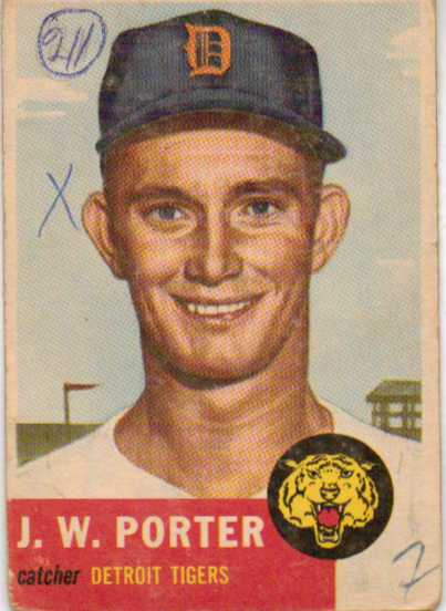 1953 Topps #211 J.W. Porter RC