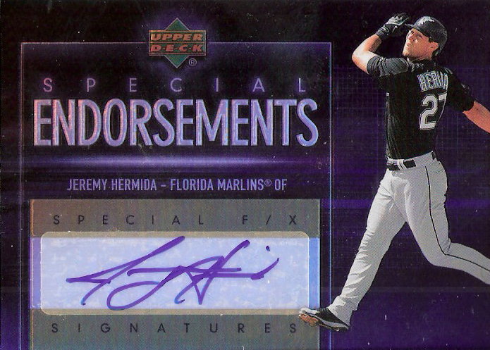 2006 Upper Deck Special F/X Special Endorsements #HE Jeremy Hermida EXCH *
