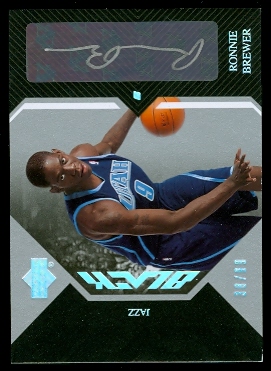 2006-07 UD Black Autographs Rookies #RB Ronnie Brewer