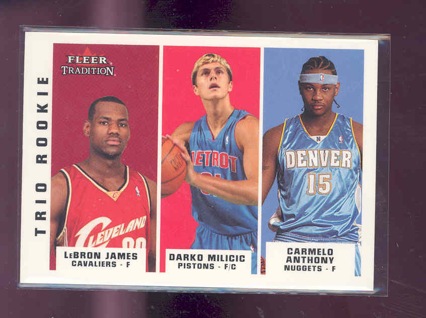 2003-04 Fleer Tradition #291 Lebron James rookie /Darko/ Carmelo Anthony rookie NM-MT (02) 