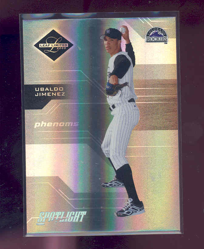 2005 Leaf Limited Silver Spotlight #198 Ubaldo Jimenez PH