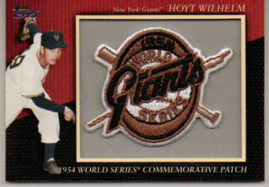 2010 Topps Commemorative Patch #MCP88 Hoyt Wilhelm