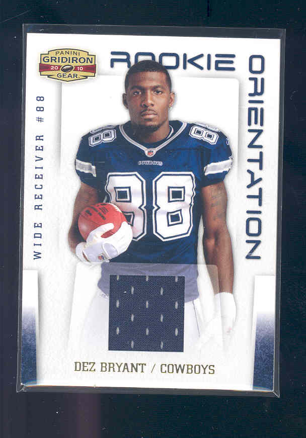 2010 Panini Gridiron Gear Rookie Orientation Jerseys #18 Dez Bryant/299