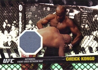2010 Topps UFC Fight Mat Relics Black #FMCK Cheick Kongo/UFC 62