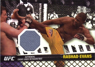 2010 Topps UFC Fight Mat Relics Black #FMRE Rashad Evans/UFN 8