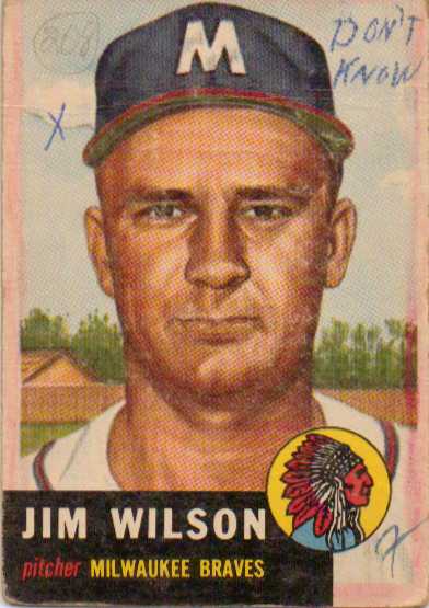 1953 Topps #208 Jim Wilson