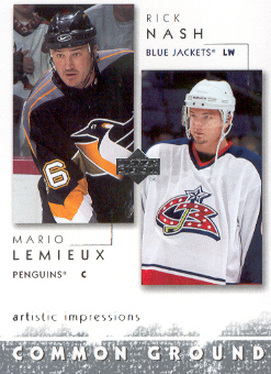 2002-03 UD Artistic Impressions Common Ground #CG6 Rick Nash/Mario Lemieux