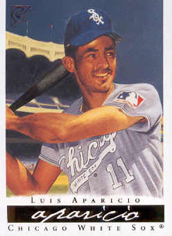 2003 Topps Gallery HOF #5B Luis Aparicio Black Bat