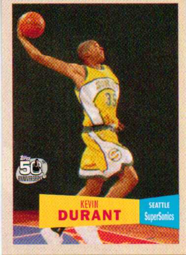 2007-08 Topps 1957-58 Variations #112 Kevin Durant