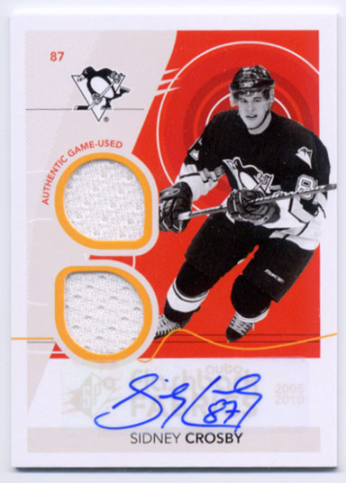2010-11 SPx #254 Sidney Crosby FF JSY AU