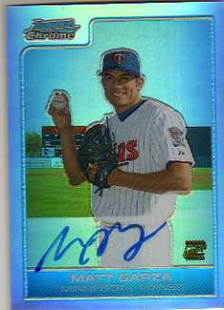 2006 Bowman Chrome Prospects Refractors #BC235 Matt Garza AU